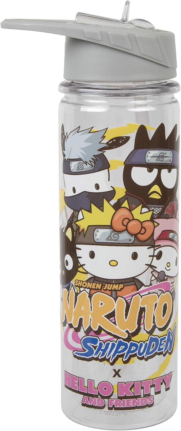 Sanrio Naruto Clear 16oz Tritan Water Bottle-3