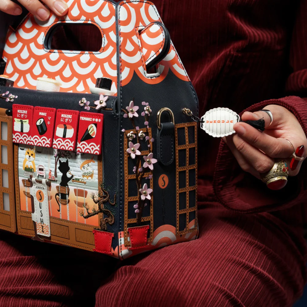 Vendula London Vendula Sushi - Blue Edition Takeaway Box Bag-3