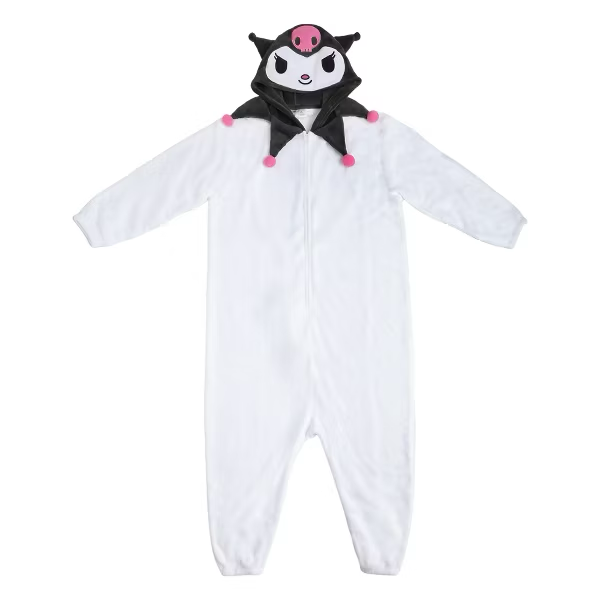 Sanrio Kuromi Hooded Kigurumi Cosplay Onesie Costume Union Suit-zoom-4