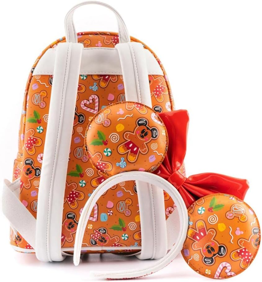 Loungefly Disney Gingerbread all over print with Ears Mini Backpack and Headband Set-zoom-7