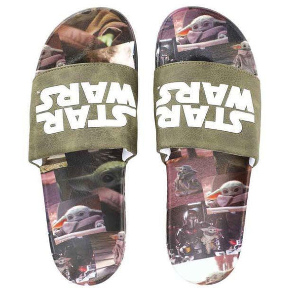 Star Wars The Mandalorian Grogu Athletic Slide Sandals-zoom-2