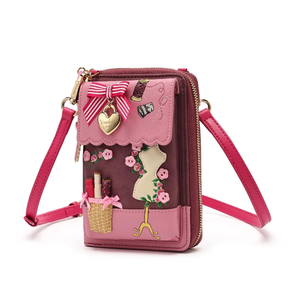 Vendula London Sewing Box Scrapbook Bree Phone Pouch