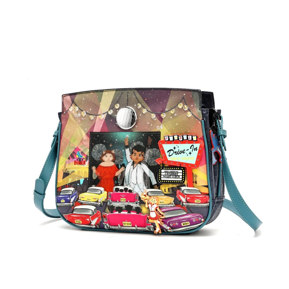 Vendula London Caturday Night Fever Heather Crossbody