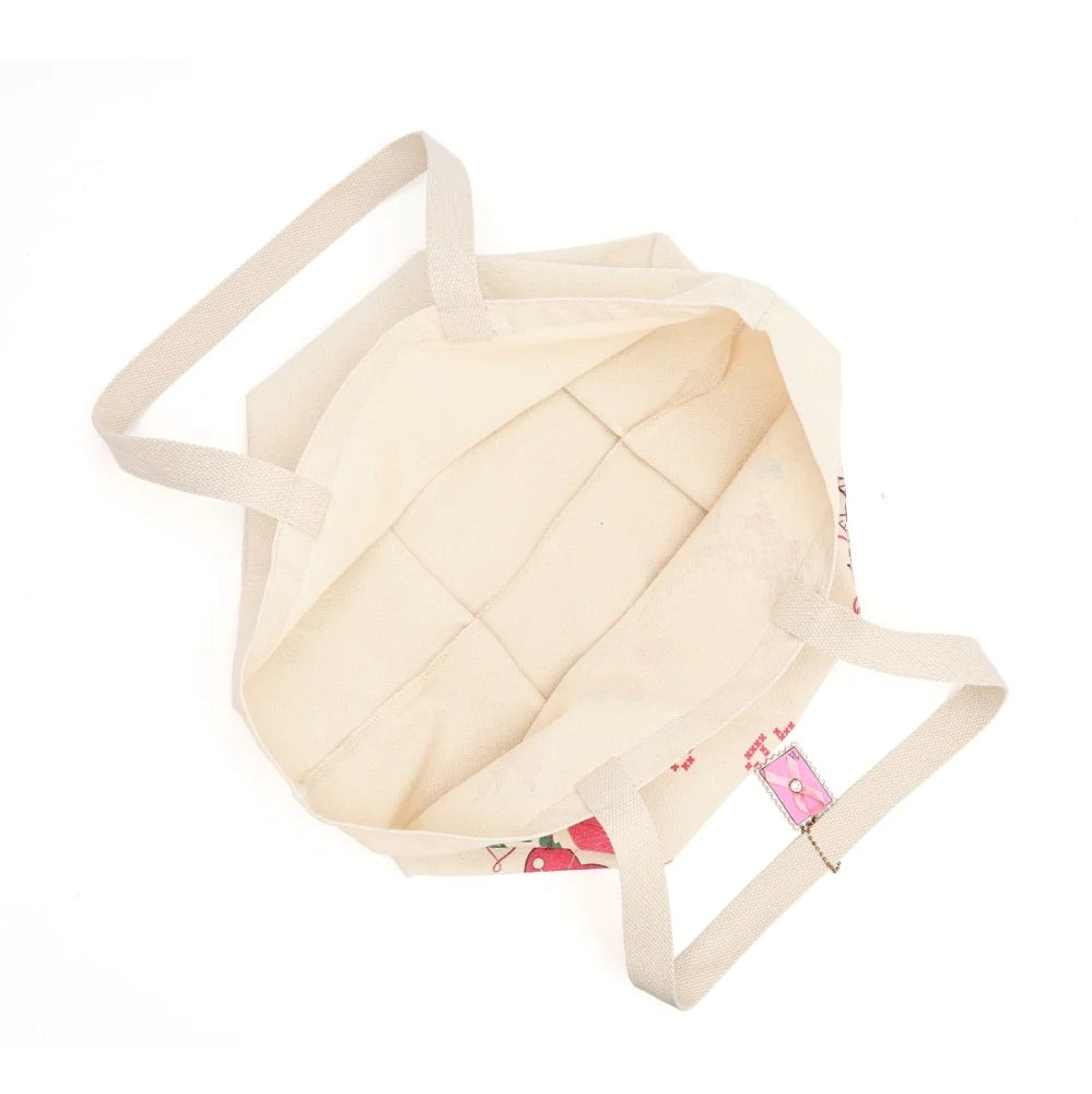 Vendula London Sewing Box Scrapbook Canvas Tote Bag