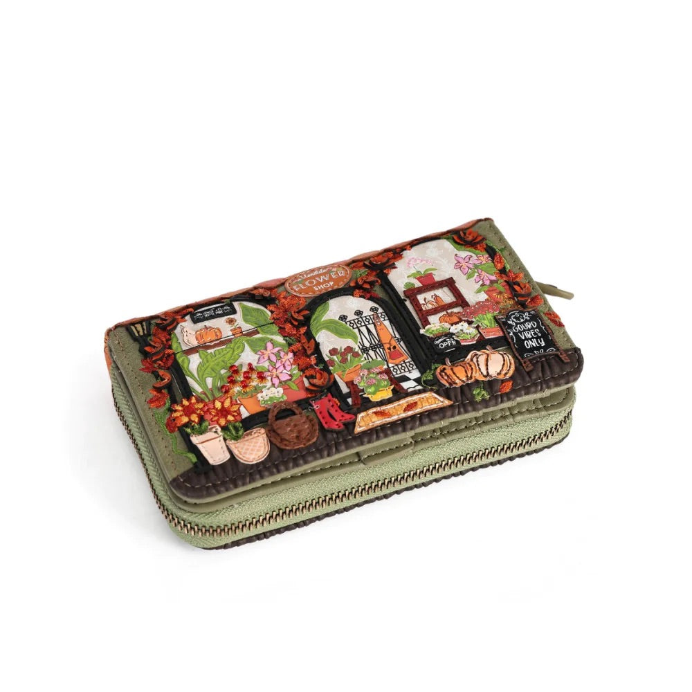Vendula London Flower Shop Amber Edition Medium Ziparound Wallet