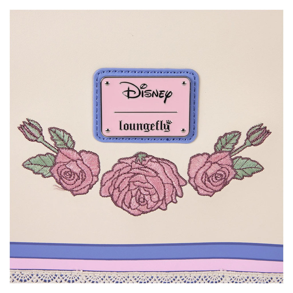 Loungefly Disney Minnie Mouse Floral and Lace Crossbody Bag