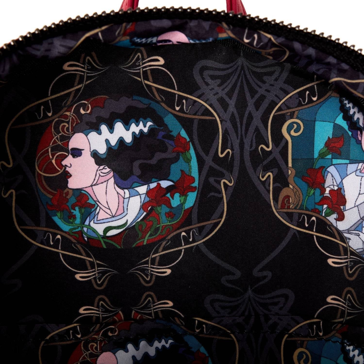 Loungefly Universal Monsters The Bride Of Frankenstein Stained Glass Mini Backpack-zoom-4