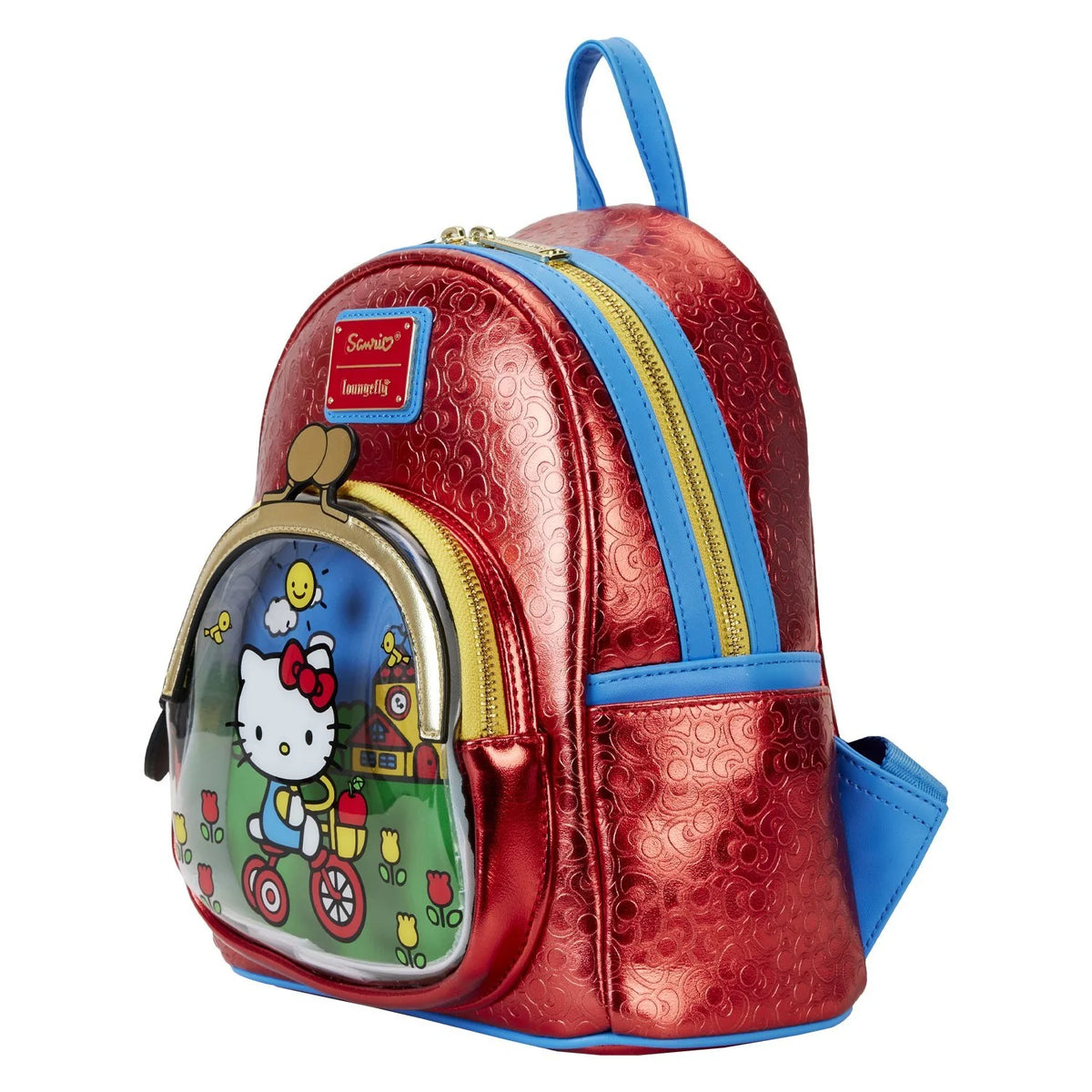 Loungefly Sanrio Hello Kitty 50th Anniversary Coin Bag Metallic Mini Backpack
