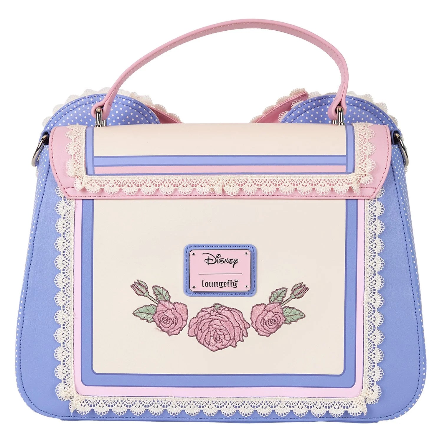 Loungefly Disney Minnie Mouse Floral and Lace Crossbody Bag-6