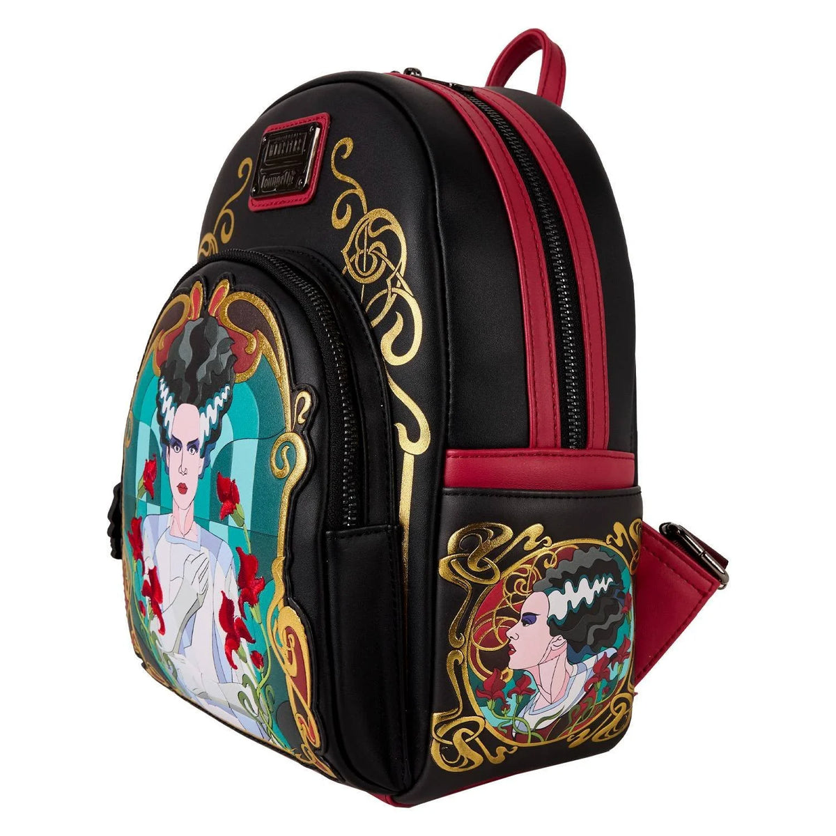 Loungefly Universal Monsters The Bride Of Frankenstein Stained Glass Mini Backpack-zoom-2