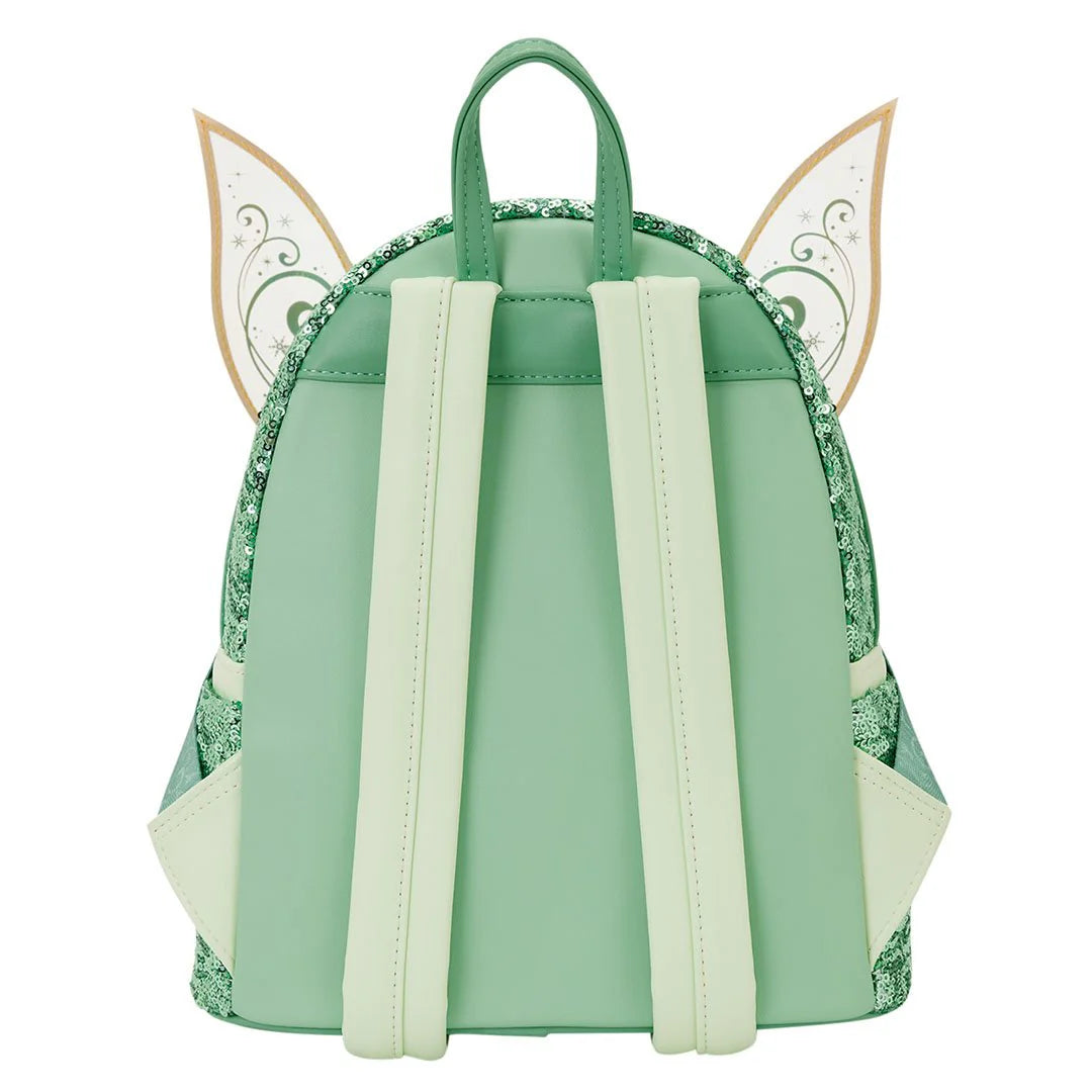 Loungefly Disney Peter Pan Tinker Bell Holiday Cosplay Sequin Mini Backpack-4