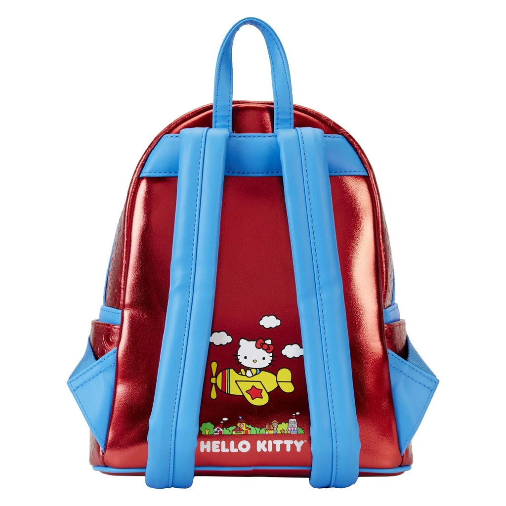 Loungefly Sanrio Hello Kitty 50th Anniversary Coin Bag Metallic Mini Backpack