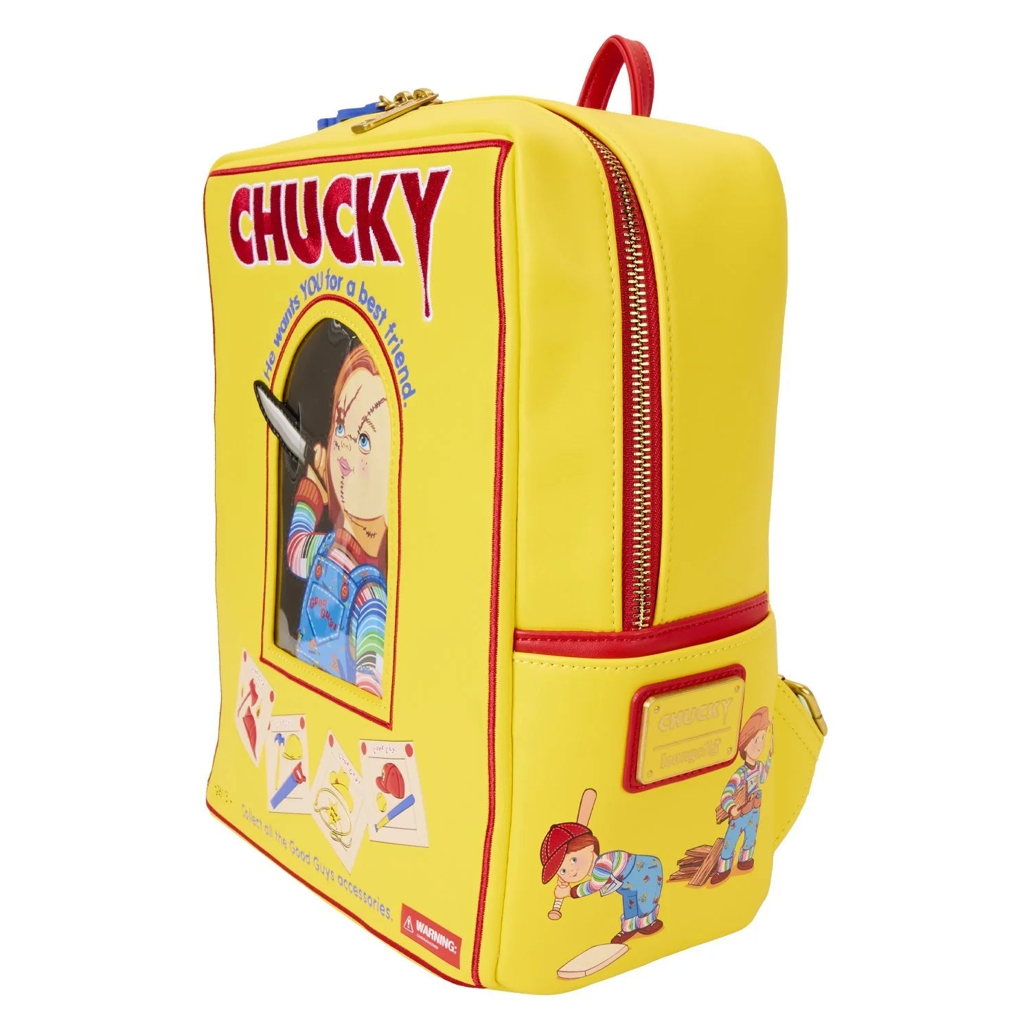 Loungefly Universal Child's Play Chucky Box Mini Backpack-2