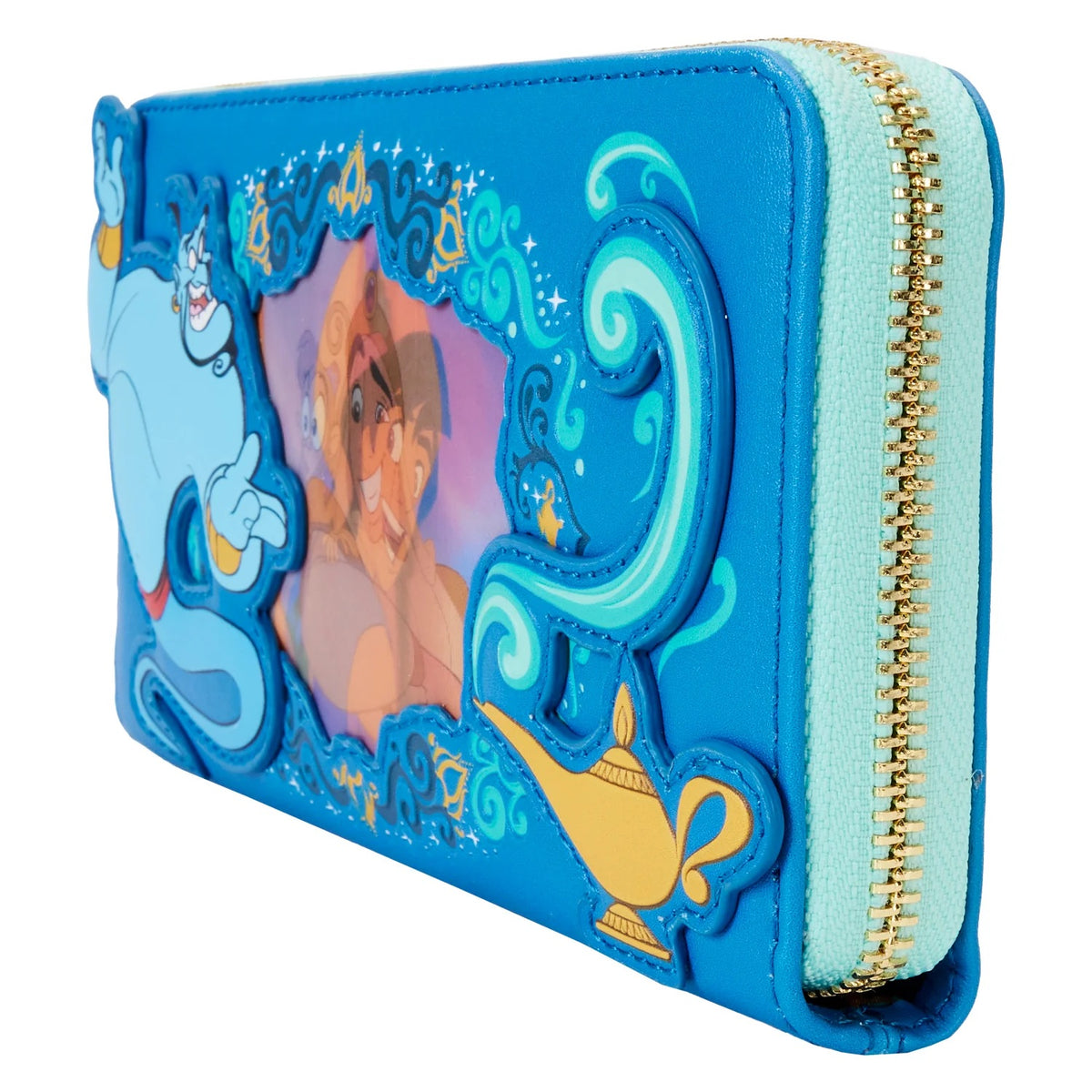 Loungefly Disney Aladdin Jasmine Lenticular Zip Around Wristlet Wallet-3