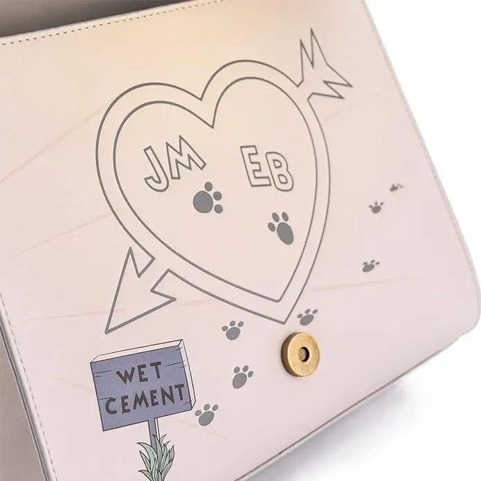 Loungefly Lady and the Tramp Heart Paw Prints wet cement cutout crossbody-zoom-4