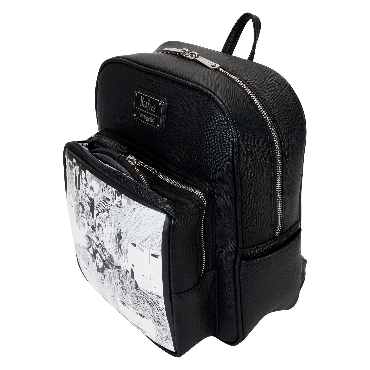 Loungefly The Beatles Revolver Album Cover Mini Backpack with Record Coin Bag-3