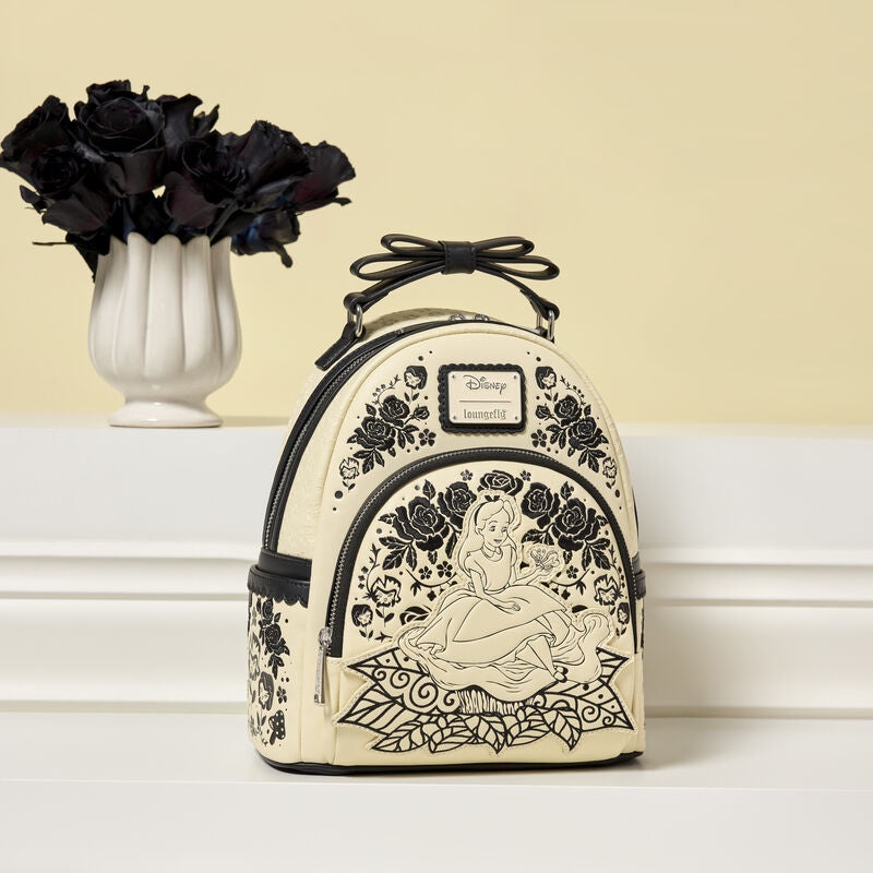 Loungefly Alice in Wonderland Floral Mini Backpack-zoom-5
