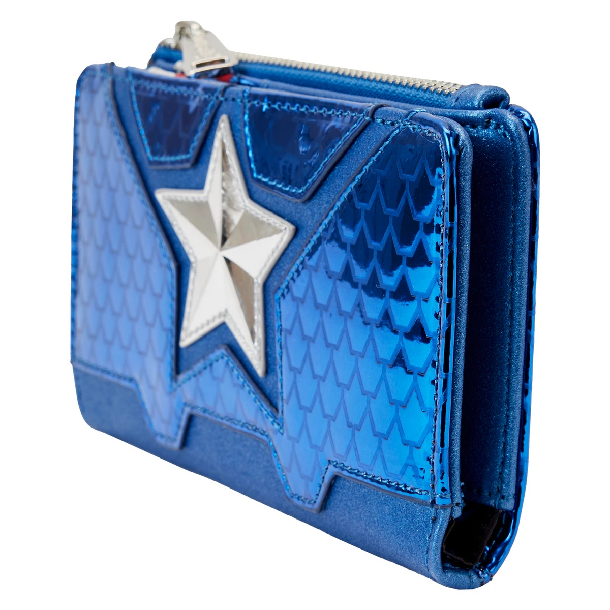 Loungefly Marvel Shine Captain America Cosplay Flap Wallet-2