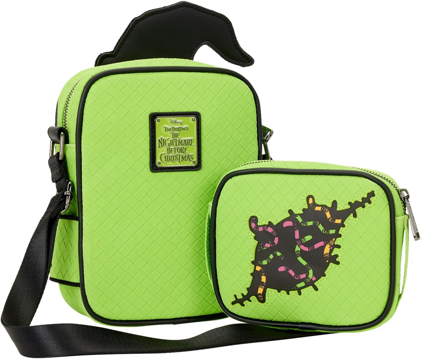 Loungefly Disney The Nightmare Before Christmas Oogie Boogie Glow Crossbuddies Cosplay Crossbody Bag with Coin Bag