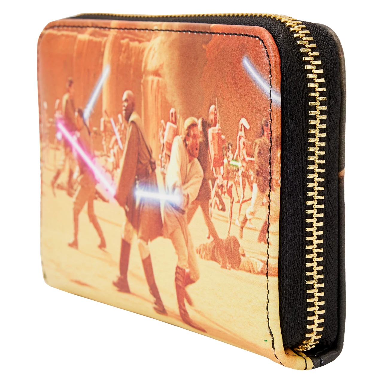 Loungefly Star Wars Episode Two Attack of the Clones Scene Zip-Around Wallet