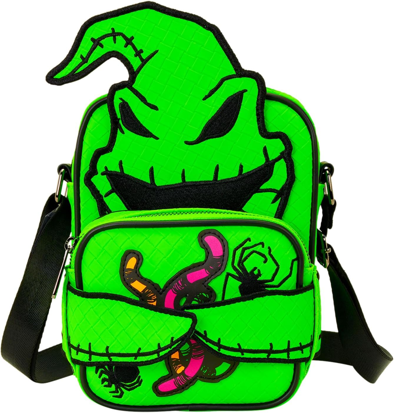 Loungefly Disney The Nightmare Before Christmas Oogie Boogie Glow Crossbuddies Cosplay Crossbody Bag with Coin Bag