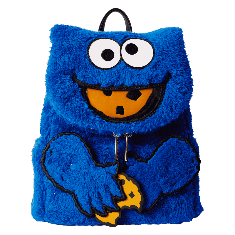 Loungefly Sesame Street Cookie Monster Plush Mini Backpack