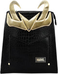 Marvel Comic Book Loki Cosplay Black Mini Backpack