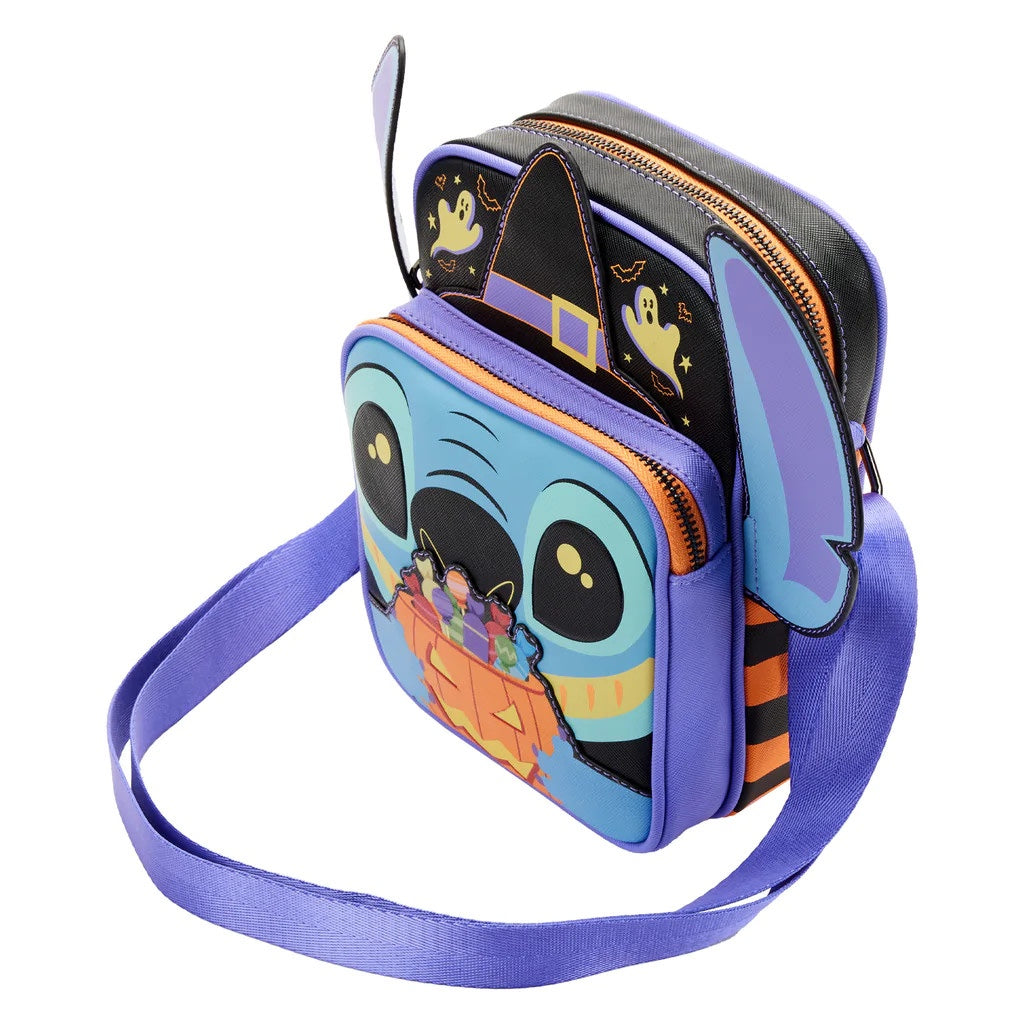 Loungefly Disney Lilo & Stitch Halloween Candy Cosplay Passport Crossbody Bag-4