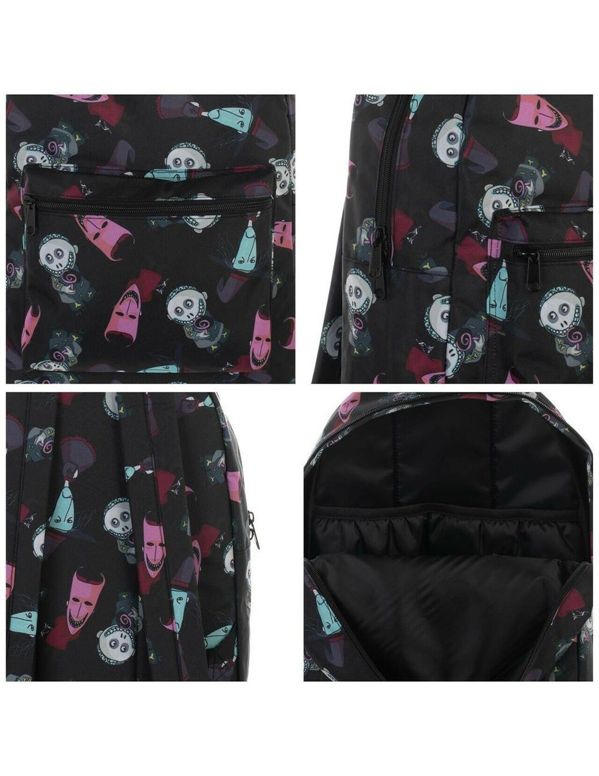 Nightmare before Christmas Lock, Shock and Barrel all over print nylon backpack