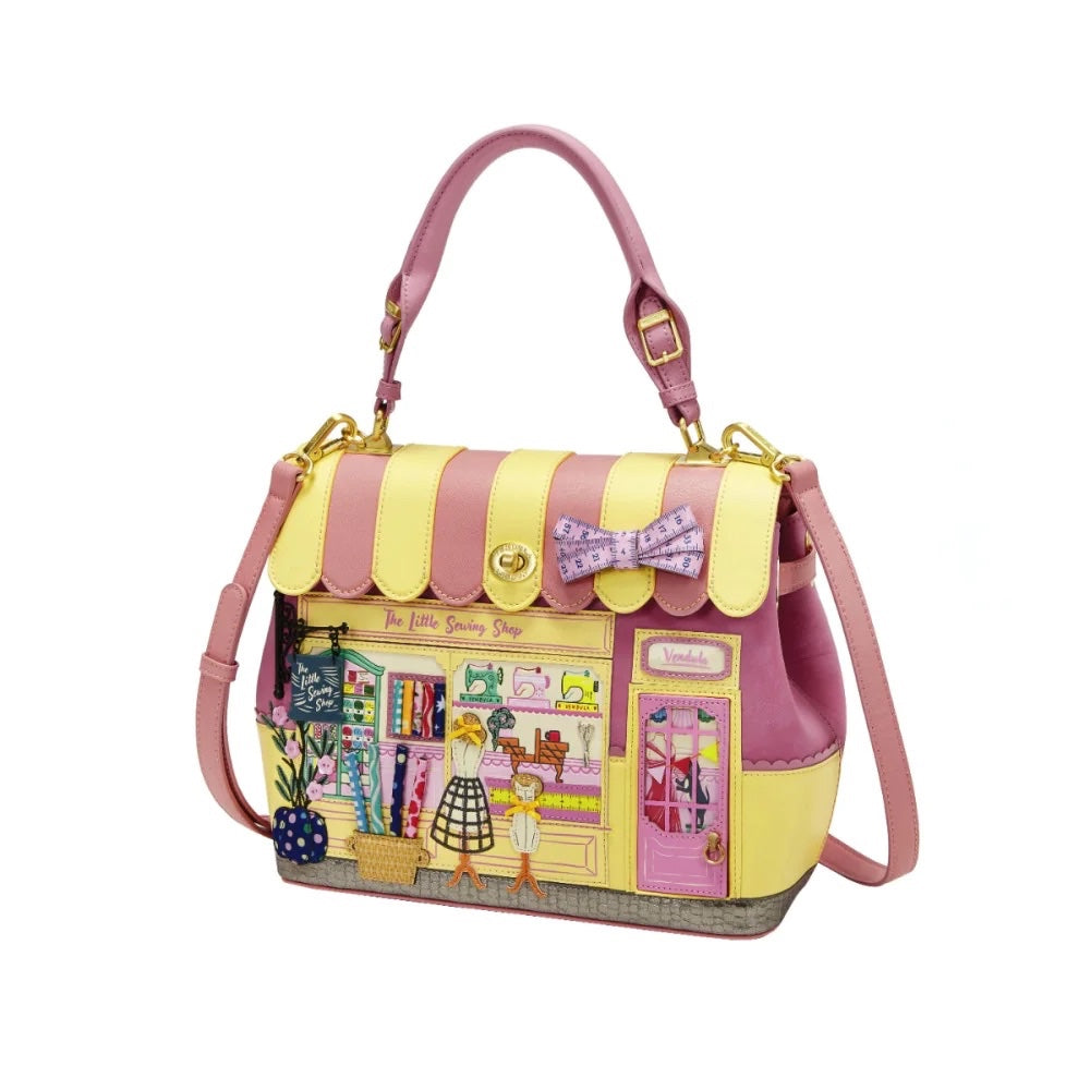 Vendula London Sewing Shop - Raspberry Edition Grace Bag-zoom-10