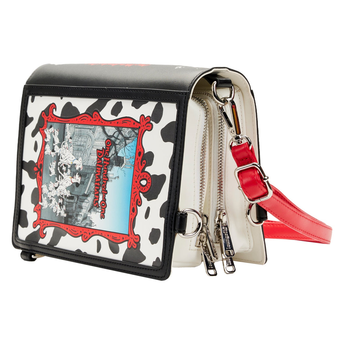 Loungefly Disney Classic Books 101 Dalmatians Convertible Crossbody Backpack Bag-zoom-2