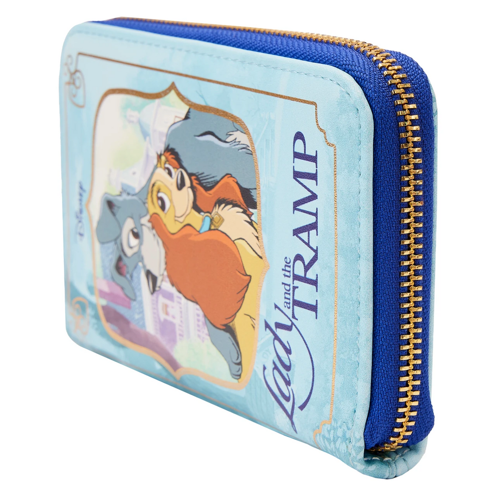 Loungefly Disney Lady and the Tramp Classic Book Zip Around Wallet