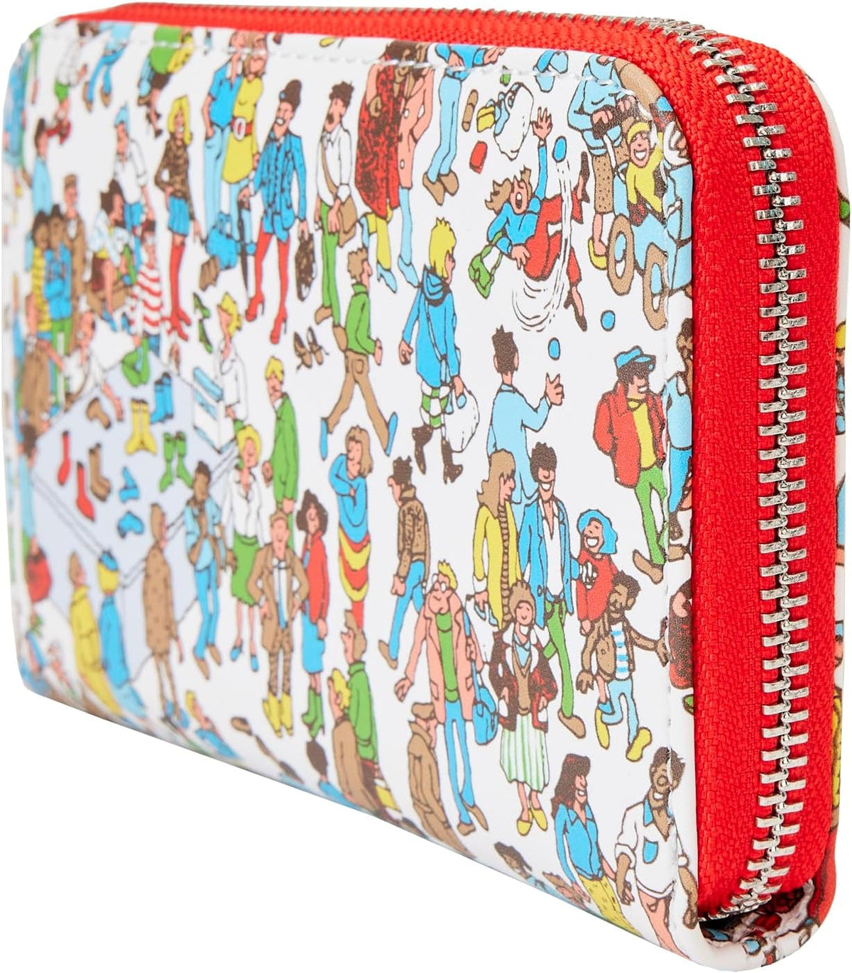 Loungefly Where's Waldo Allover Print Zip-Around Wallet-2