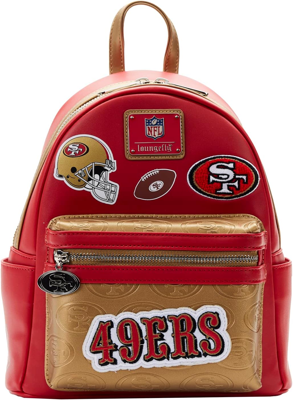 Loungefly NFL San Francisco 49ers Patches Mini Backpack