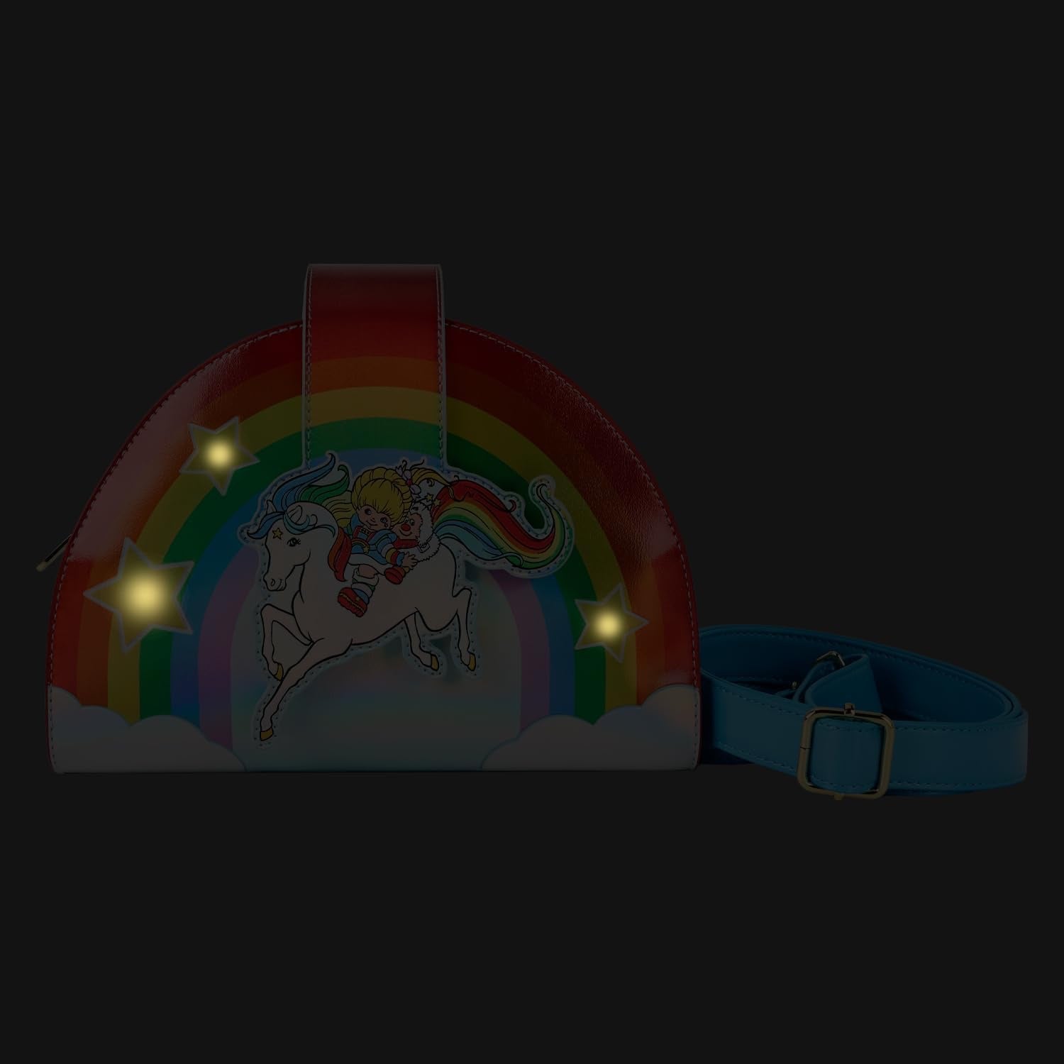 Loungefly Hallmark Rainbow Brite & Starlite Rainbow Light Up Figural Crossbody Bag-4