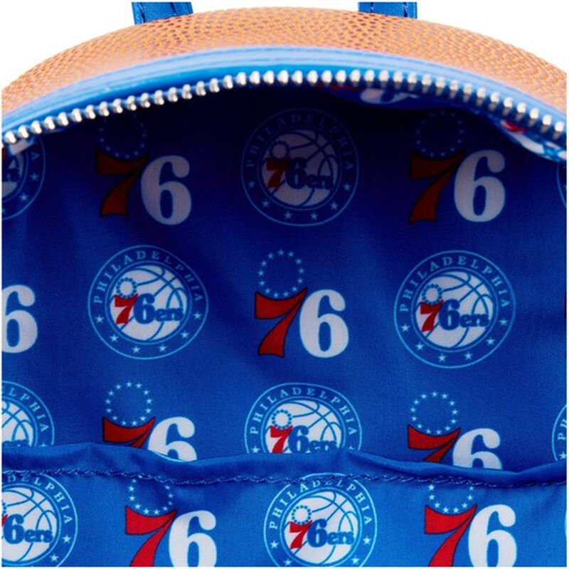 Loungefly NBA Philadelphia 76ers Basketball Mini Backpack-3