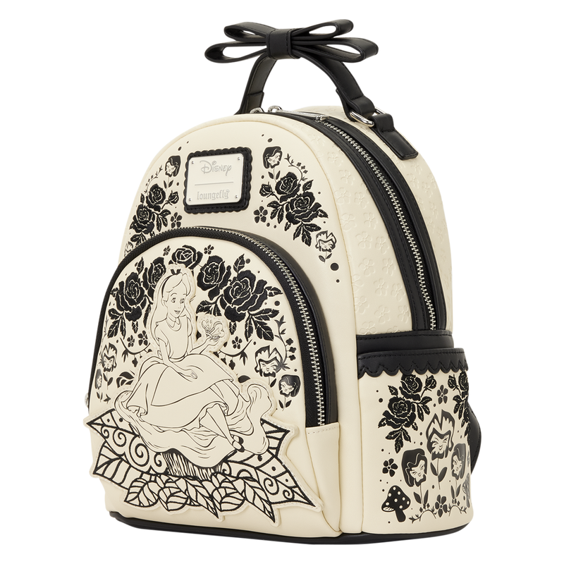 Loungefly Alice in Wonderland Floral Mini Backpack-7