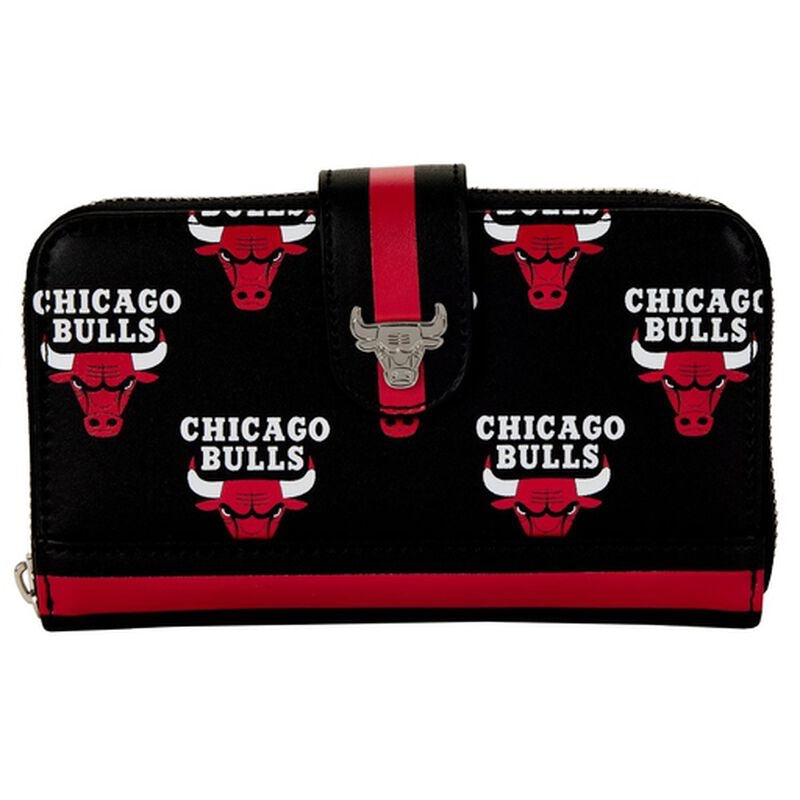 Loungefly NBA Chicago Bulls Logo Zip Around Wallet-zoom-1