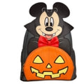 Loungefly Vampire Mickey with Glow in The Dark Pumpkin Mini Backpack Exclusive