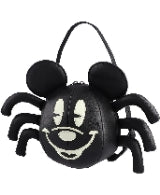 Loungefly Black Mickey Mouse Glow-in-the-Dark Spider Crossbody Bag