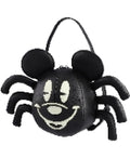 Loungefly Black Mickey Mouse Glow-in-the-Dark Spider Crossbody Bag