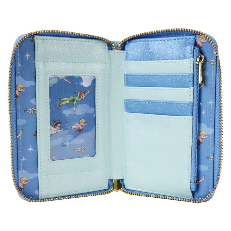 Loungefly Peter Pan You Can Fly Glow Zip-Around Wallet-2