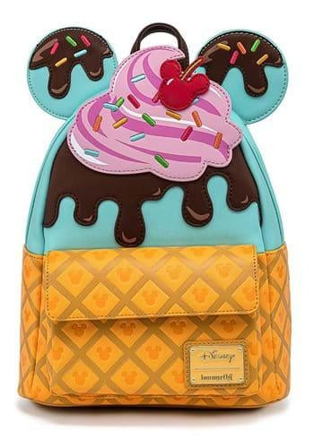 Loungefly Disney Mickey & Minnie Sweets Ice Cream Mini Backpack-zoom-1