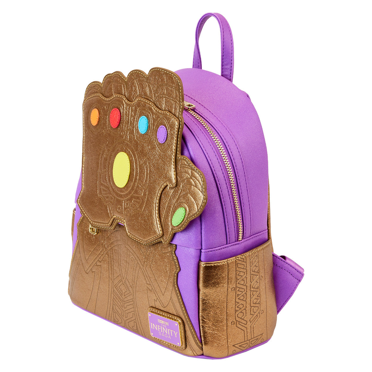 Loungefly Marvel Shine Thanos Gauntlet Mini Backpack-3