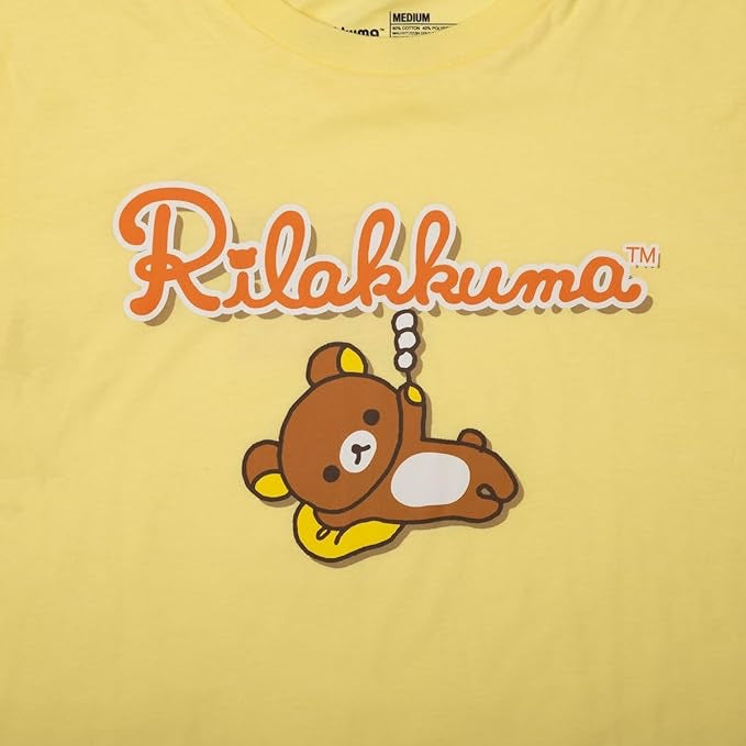 Rilakkuma Adult Womens Sleepwear Set with Short Sleeve Tee and Sleep Pants-zoom-5
