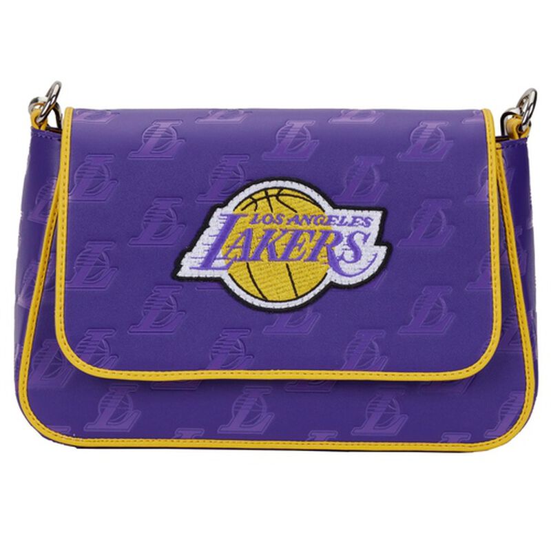 Loungefly NBA Los Angeles Lakers Debossed Logo Crossbody Purse