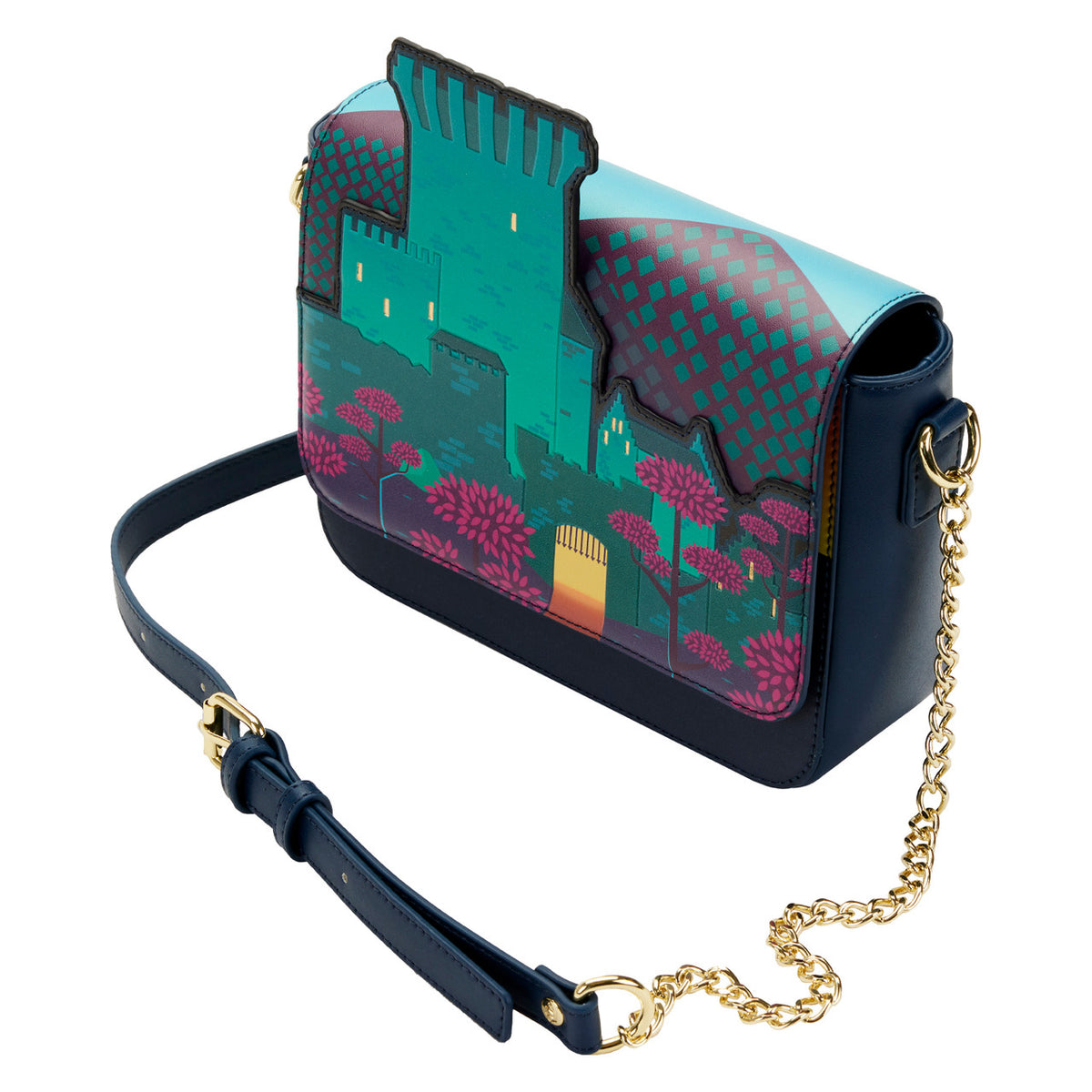 Loungefly Disney Brave Princess Merida Castle Crossbody Bag-2