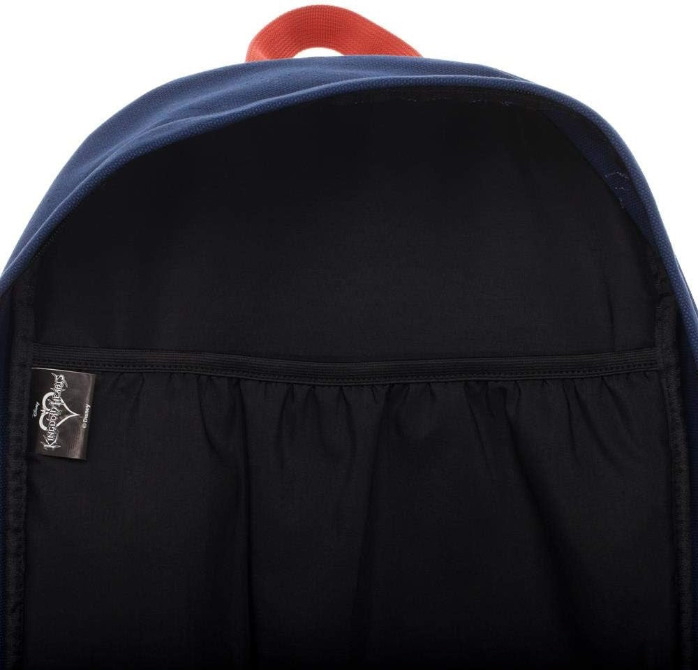 Kingdom Hearts navy blue and white Backpack with patches-2