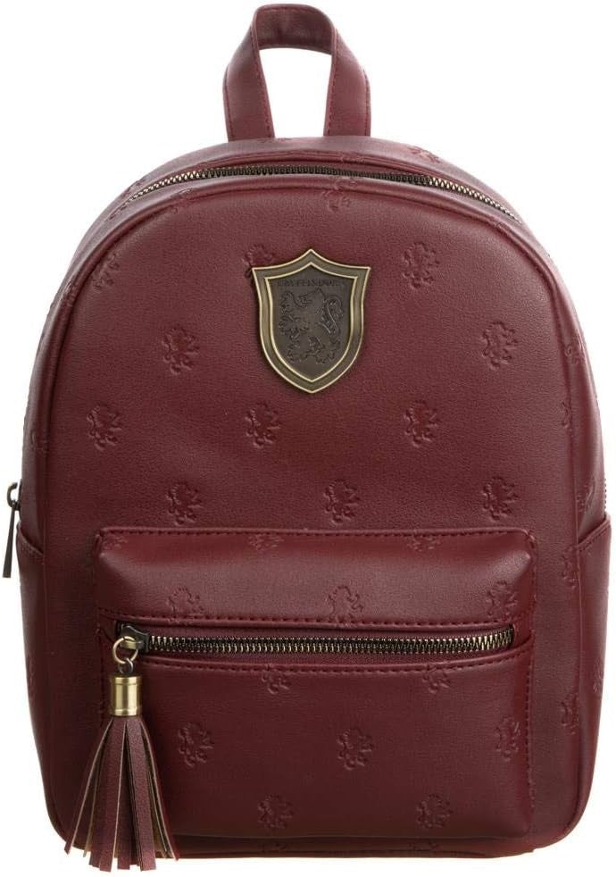 Harry Potter Hogwarts Gryffindor Faux Leather Mini Backpack-1