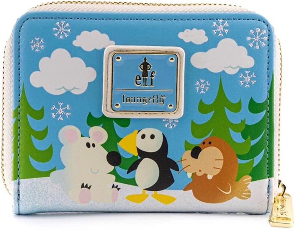 Loungefly Elf Buddy & Friends Zip Around Wallet- Cosplay Cute Wallets-2